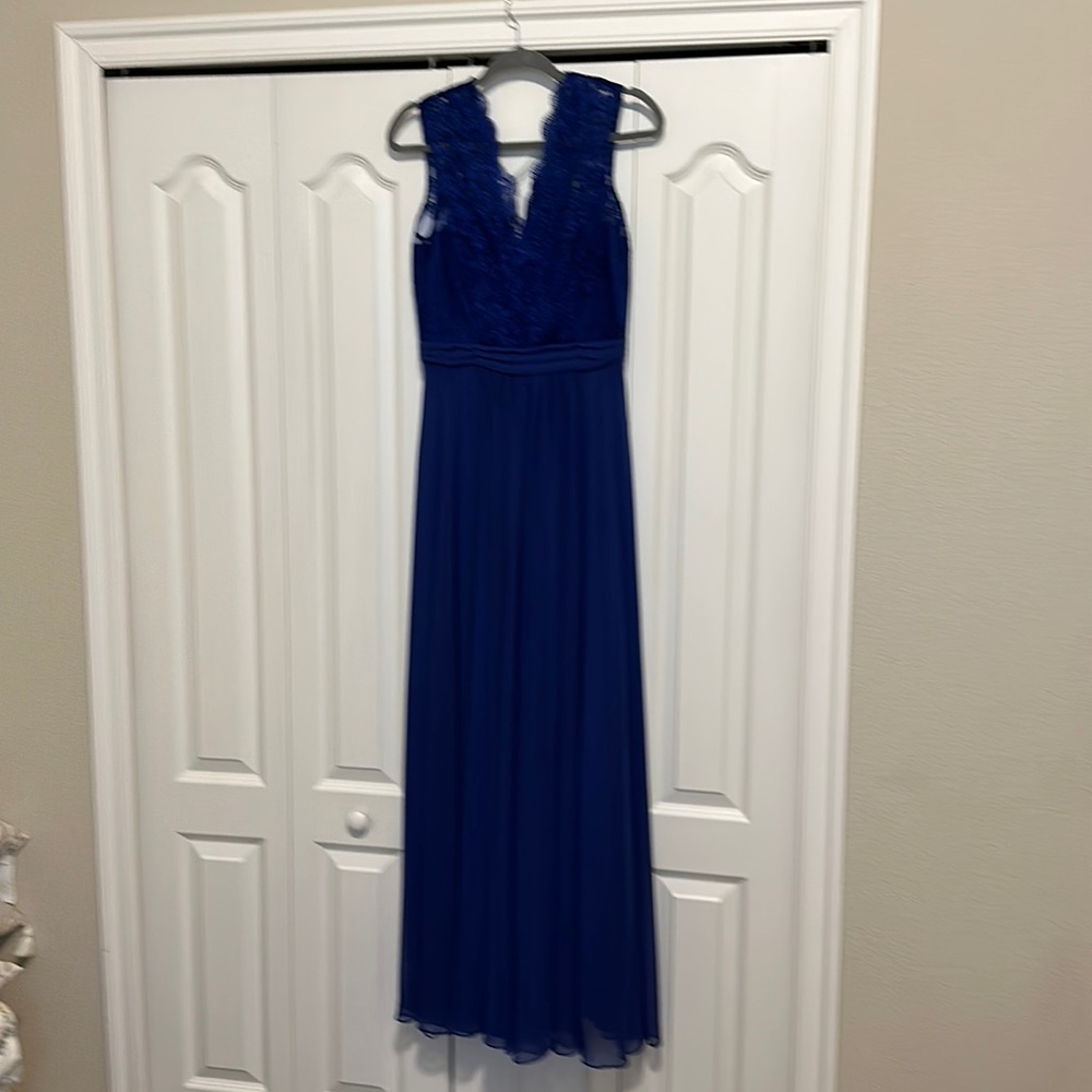 Blueberry blue dress, size 8.